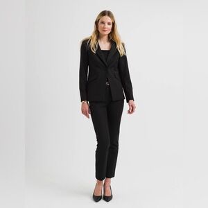 White House Black Market Seasonless Jacket Blazer Black Size 4, NWT MSRP$150